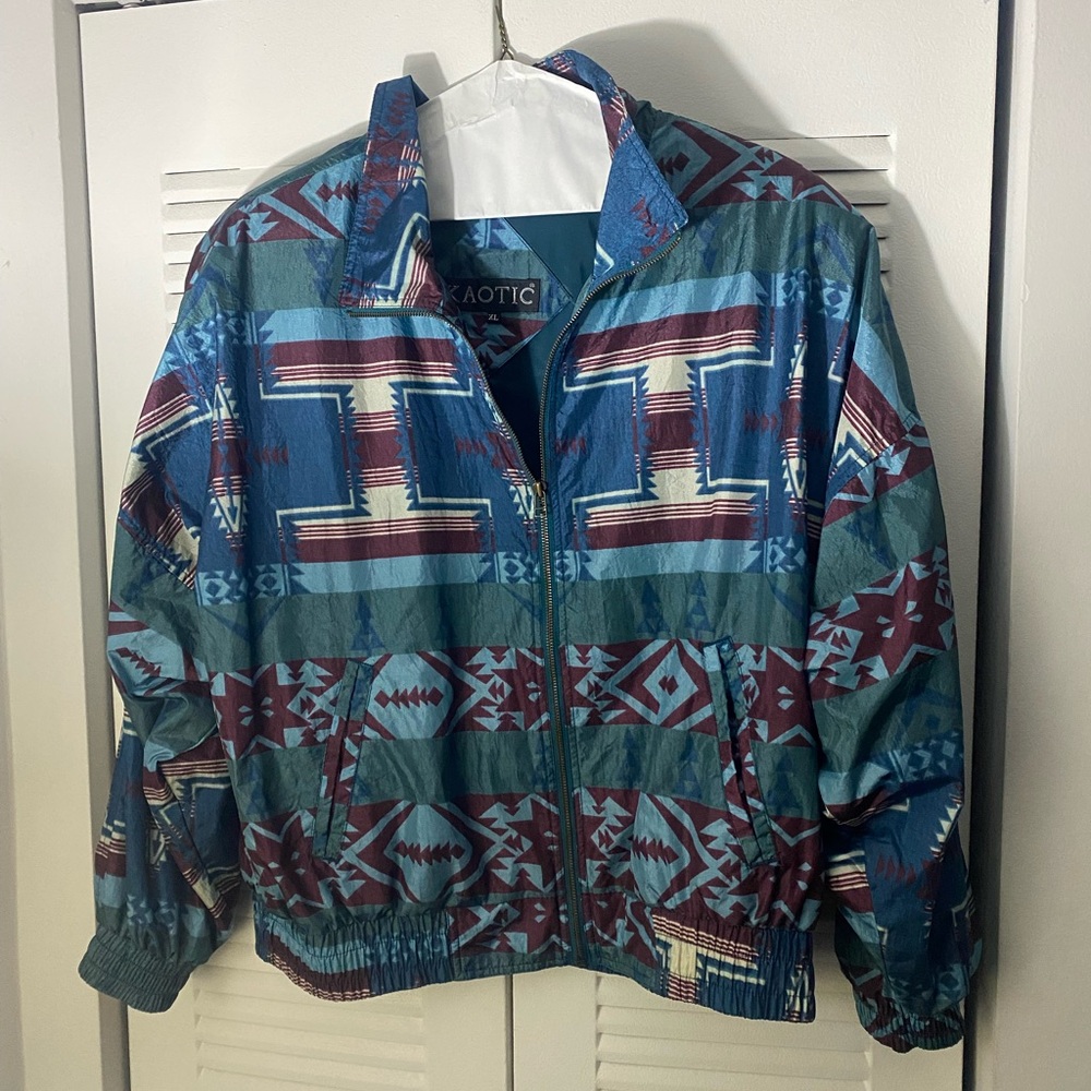 Kaotic Geometric Pattern Jacket - image 1